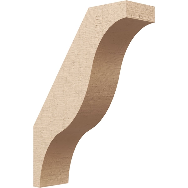 Ekena Millwork 5-inch W x 16-inch D x 22-inch H Funston Rough Cedar Woodgrain TimberThane Knee Brace, Primed BRCUR05X16X22FSTRCPR - main